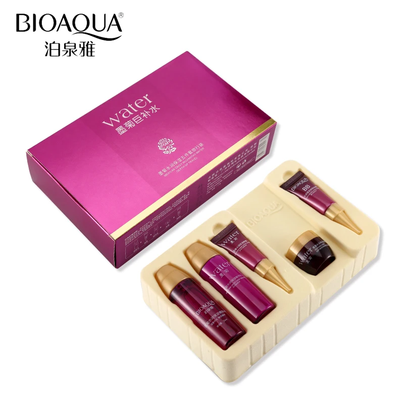 BIOAQUA 5 шт. набор для ухода за кожей черная Хризантема эссенция сыворотка