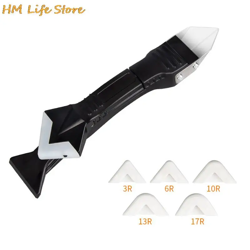 

Brand New 19cm 5 in 1 Silicone Remover Scraper Caulk Finisher Sealant Nozzle Scraper Set