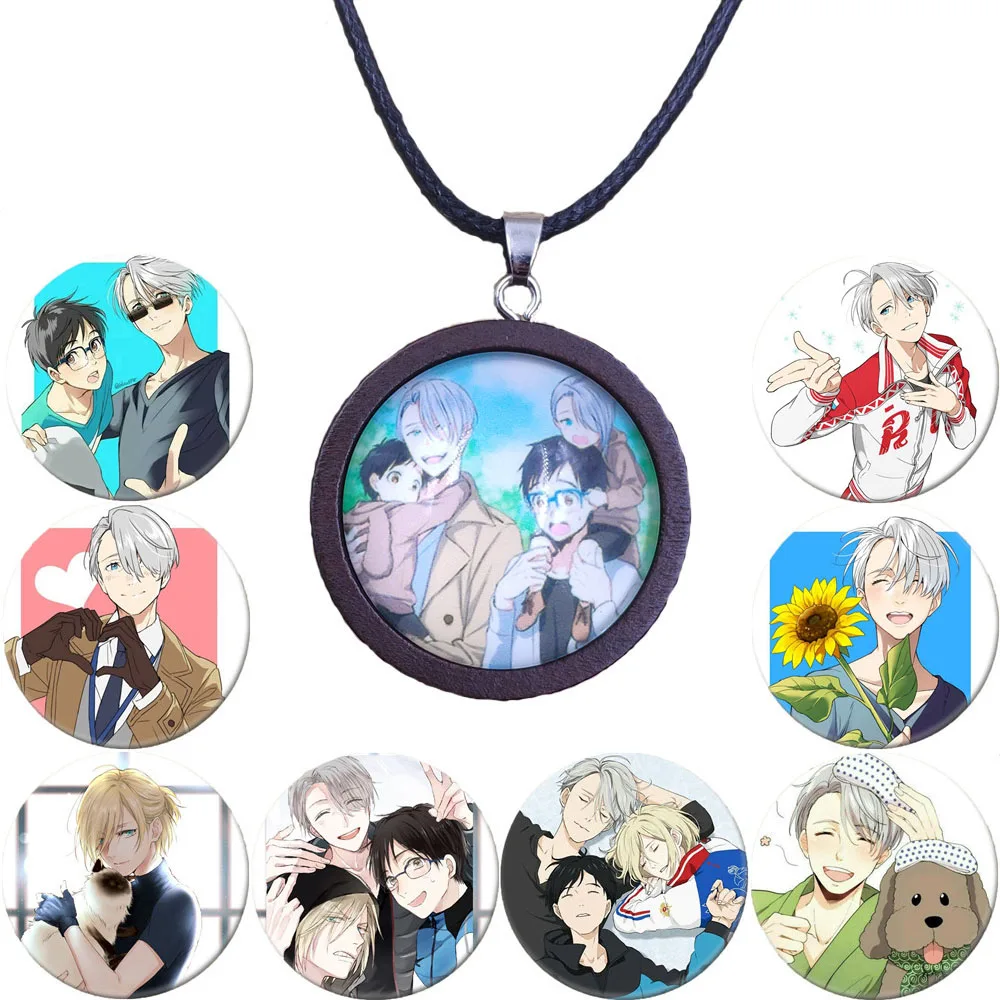2021 хит Юри! На ледяной японский аниме веревочный кулон ожерелье черный