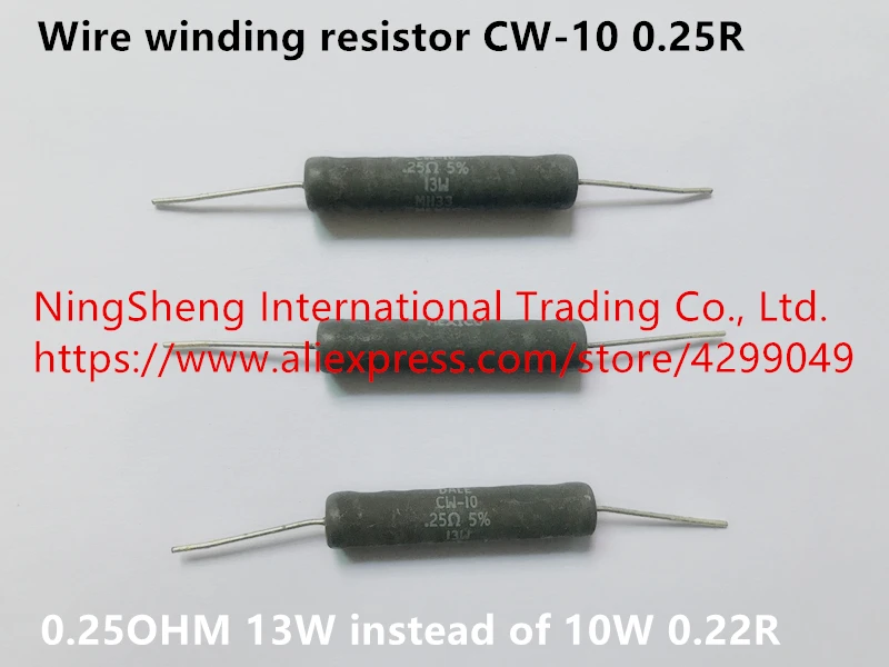 Оригинальный новый 100% проволочный обмоточный резистор CW 10 0 25r 25ohm 13 Вт вместо 22r