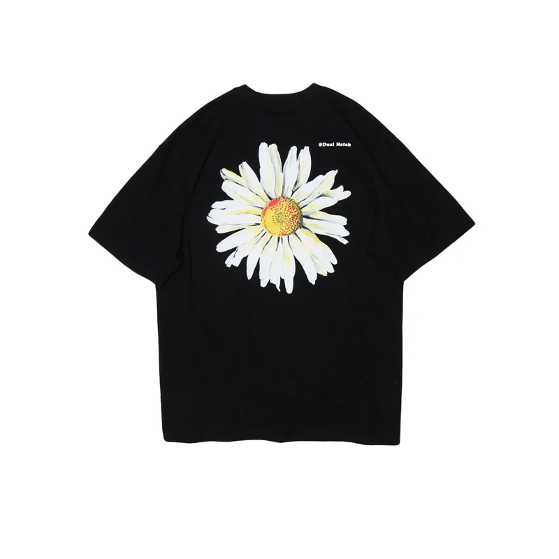 Мужская футболка с 3D цветочным принтом в стиле ретро уличная одежда хип-хоп весна