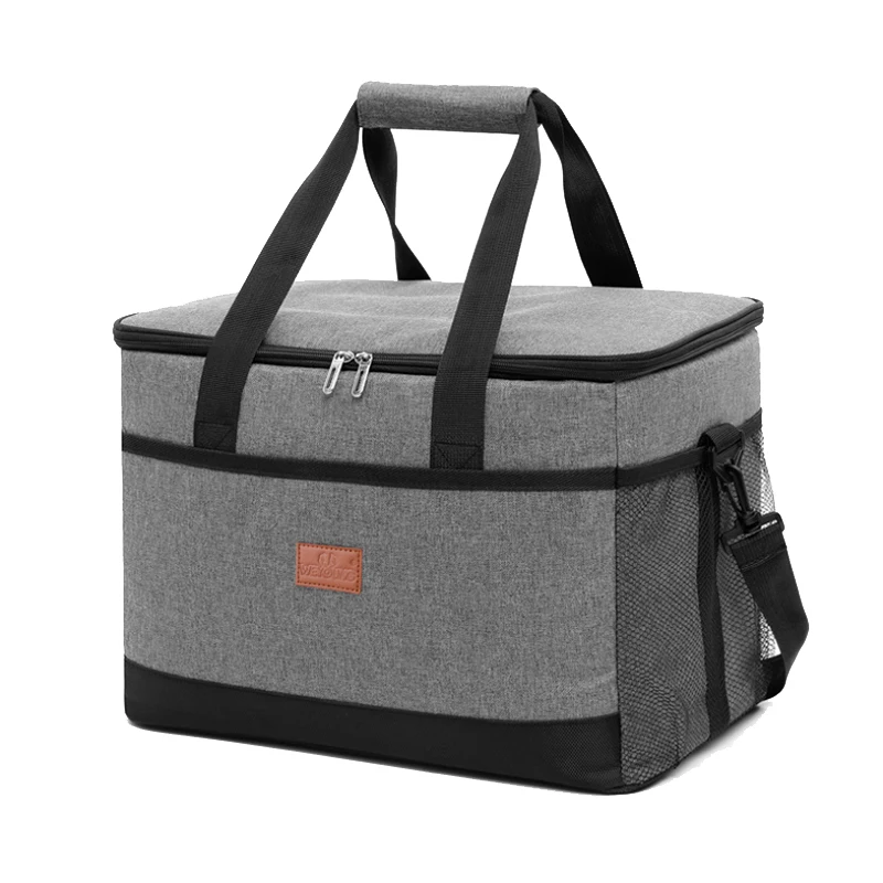 

33L Portable Insulated Thermal Cooler Lunch Box Bag for Work & Student Picnic Bag Car Ice Pack,1Pcs,Gray
