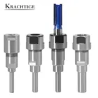 Удлинитель для фрезерного станка krachoue, 14 дюйма, 8 мм, 12 мм, 12 дюйма, 6 мм, хвостовик, стержень, цанга, гравировальный станок, удлинительная фреза по дереву