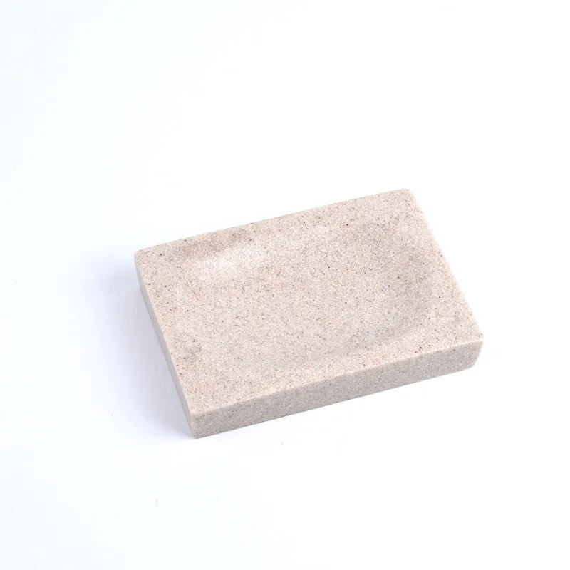 

Nordic Resin Soap Box Marble Pattern Convenient Soap Box Suitable for Family Hotels