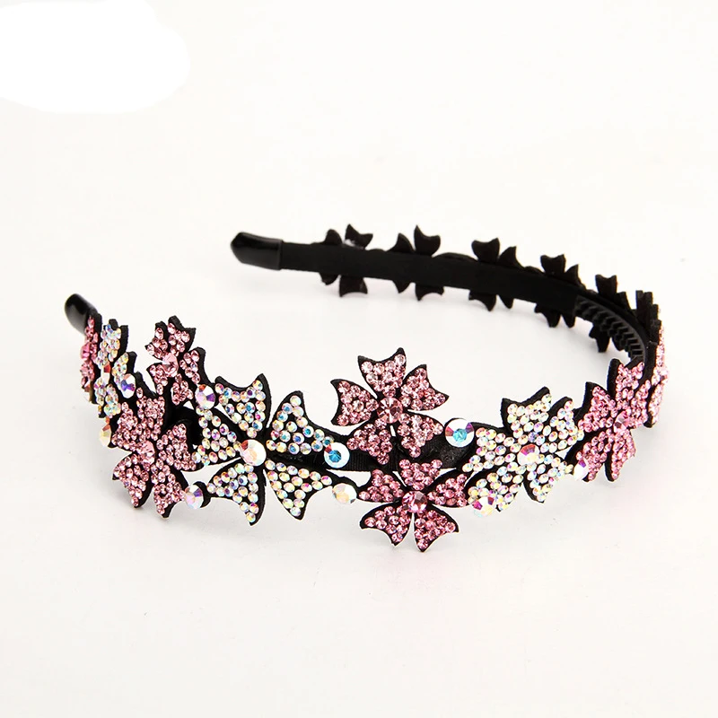 Корейская девушка простая Изысканная узкая звезда головная повязка с цветами