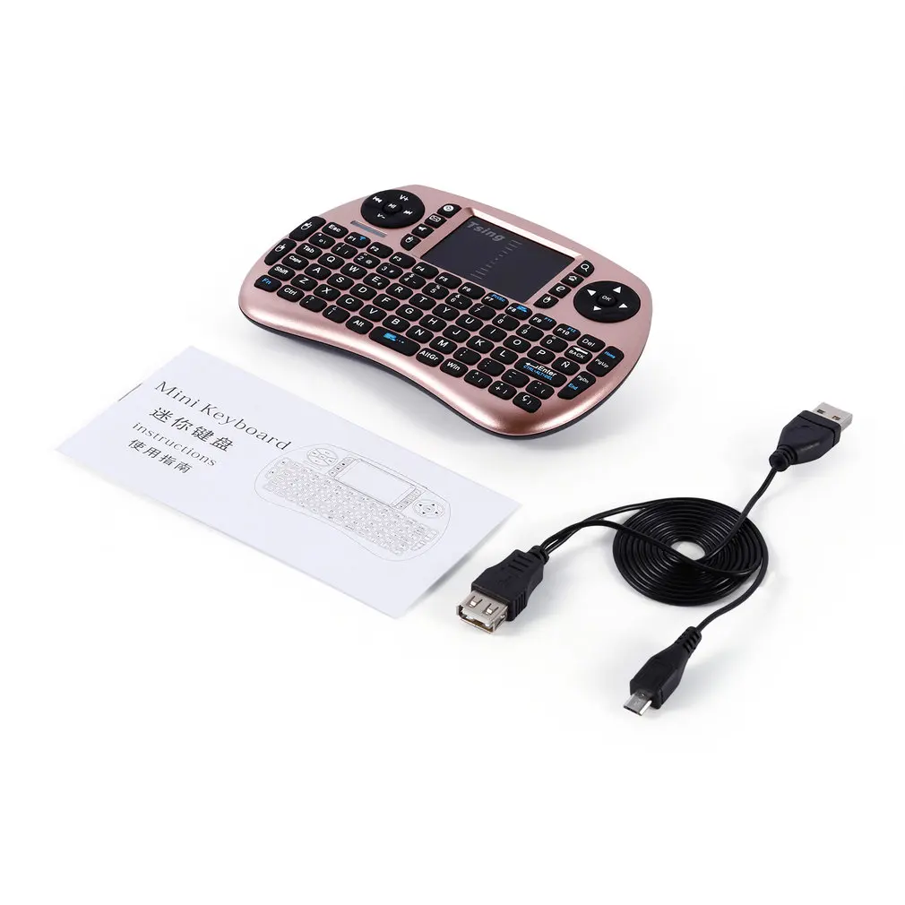 

2.4G Portable Handheld Wireless Keyboard Touchpad Multi-Media For Tv Box Media Tv Pc Stick Laptop For Raspberry Pi Ps3