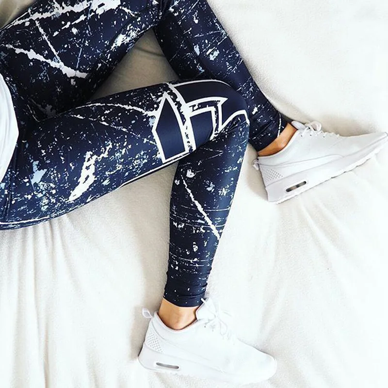 

Sport Leggings Women Fitness Pants Workout Clothing Jogging Running Gym Tights Stretch 3D Print Sportswear Push Up Yoga Leggins