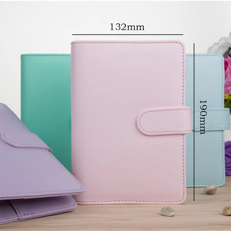 Оптовая продажа Новое поступление А6 кожаный блокнот Макарон переплет