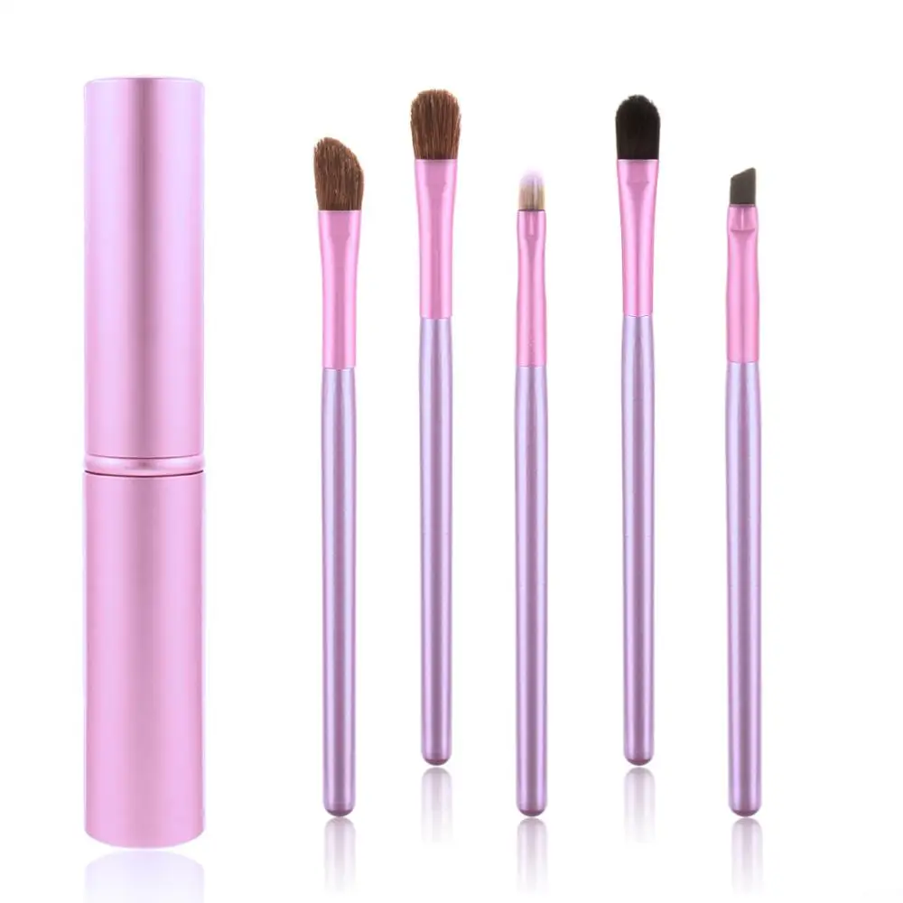 5 шт. мини кисти для макияжа глаз набор путешествий портативные размазывающиеся