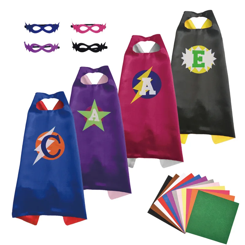 Новинка 2019 сделай сам ручная работа войлок Детский костюм супергероя накидка и