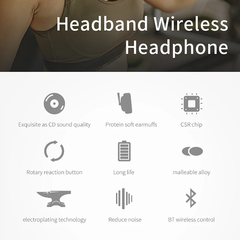 T9 Bluetooth 4,2, беспроводные наушники, поддержка 3,5 мм, аудио вход, Стерео шумоподавление, гарнитура с микрофоном