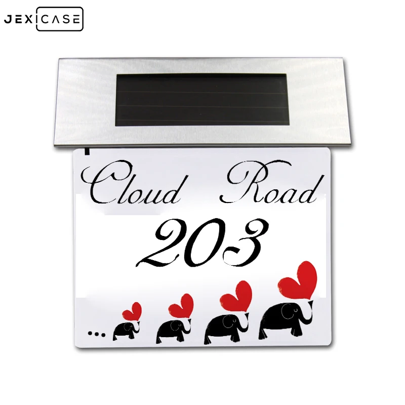 Лампа для рекламных щитов наружного дома с номером 4 светодиода настенный