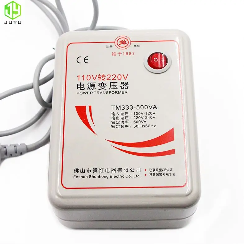 

input 110VAC-120VAC output 220V -240V 500W power transformer