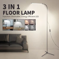 modern style floor stand lamp table reading light slim led lighting flexible arm 4 colors dimmable adjustable head tripod based