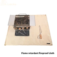 high quality fireproof picnic mat glass fiber portable outdoor picnic bbq mat heat resistant cloth anti scald insulation mat