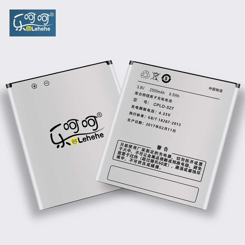 

Батарея LEHEHE для Coolpad K1 5952 8729 8732 7620L 2500mAh с подарками