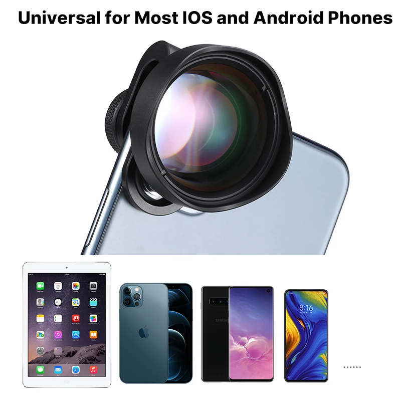 Макрообъектив Ulanzi 17 мм 10X Универсальный для iPhone 7 8 X XS 11 12 Mini Pro Max Samsung S8 S9 S10 N10 S20 N20 S21