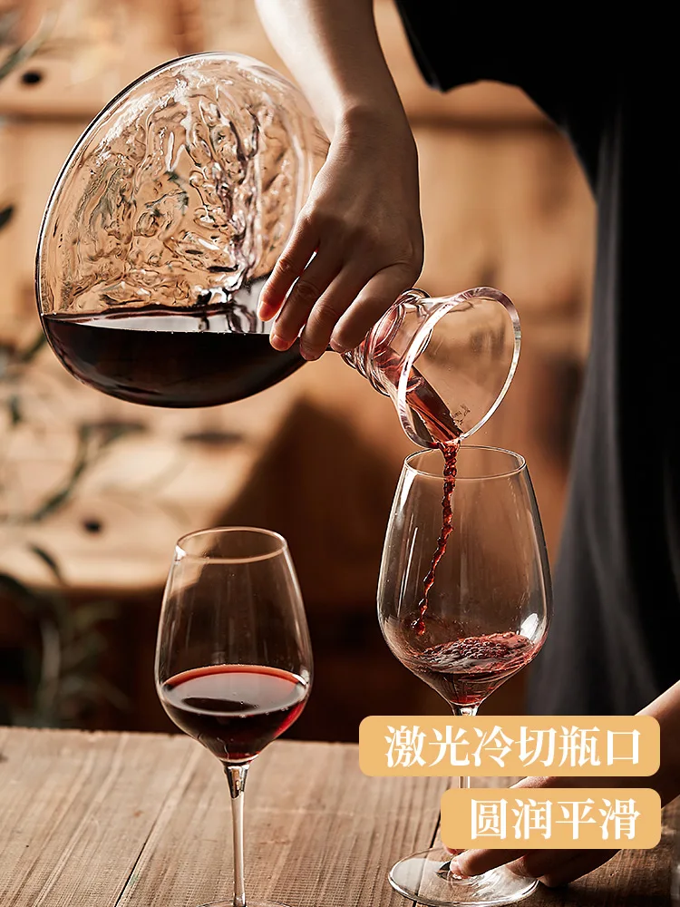 

European Style Hip Flask Creative Glass Personalized Wine Decanter Household Light Luxury Flasque Alcool Drinkware EJ50HF