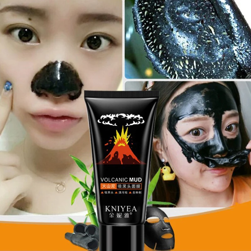 Черных точек маска для откачивания вулканической грязи удалить омертвевшие