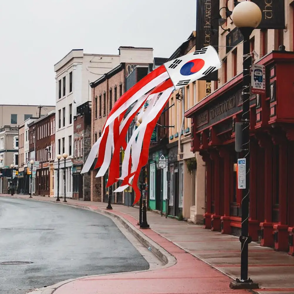 Настраиваемый флаг в полоску ветрозащитный Южная Корея полиэфирная ткань