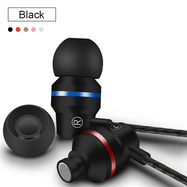 CALETOP, 3,5 мм, Тип C, наушники с динамическим приводом, HiFi, USB-C, наушники-вкладыши, бас, металлическая Спортивная игровая гарнитура с микрофоном для Xiaomi huawei - Цвет: 3.5mm Black