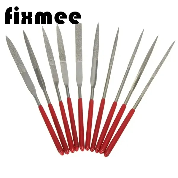Fixmee 10 шт. 140 мм Алмазные Иглы мини-рашпили для резьбы по дереву набор