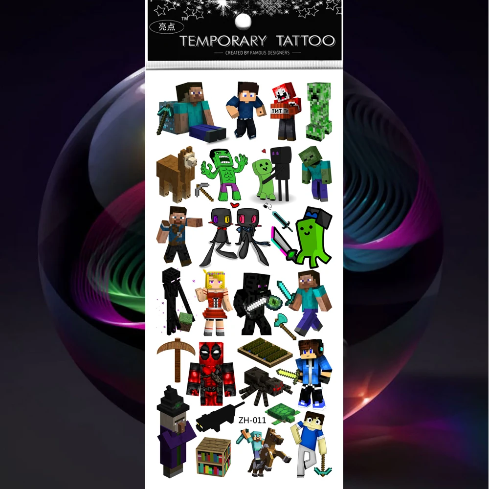 5 шт./лот крутые татуировки для рук наклейка тату Детские искусственные нагрудные