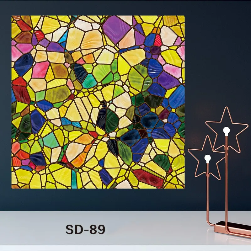 

Custom Size Frosted Window Films Home Dormitory Use Decoration Static Cling Glass Films 40cmx100cm