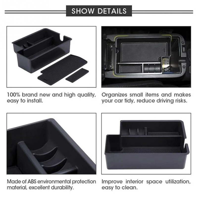 

Car Armrest Secondary Storage Box Glove Pallet Fit For Mitsubishi ASX Outlander Sport RVR 2010-2019 Car Styling Accessories