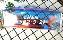 CHEN Kpop чехол для карандашей GOT7 TWICE EXO Seventeen разноцветный Радужный лазерный чехол для карандашей ПВХ сумка для канцелярских принадлежностей Милая коробка для карандашей - Цвет: CHEN