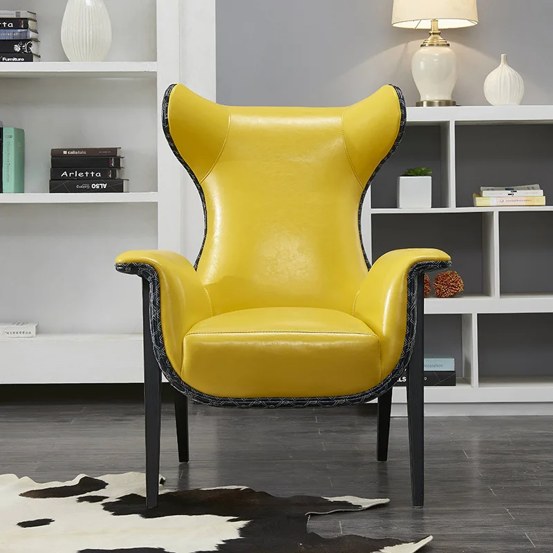 Простой современный Одноместный стул для спальни балкона Кабинета ленивый