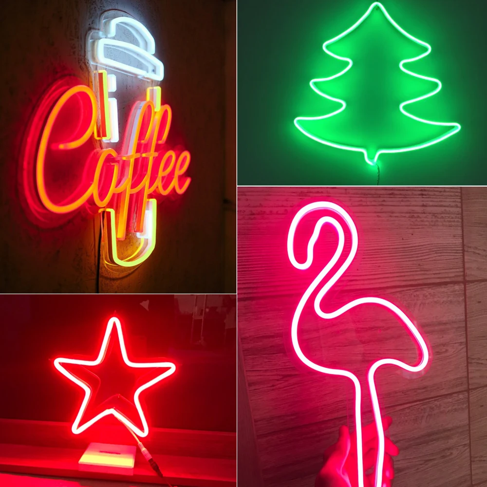 Светодиодная неоновая вывеска Luces s в полоску креативная для вечерние украшение