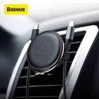 Магнитный автомобильный держатель для телефона Baseus, органайзер для кабеля, подставка на вентиляционное отверстие с зажимом для кабеля для Samsung, Xiaomi, автоматическая поддержка с поворотом на 360 градусов