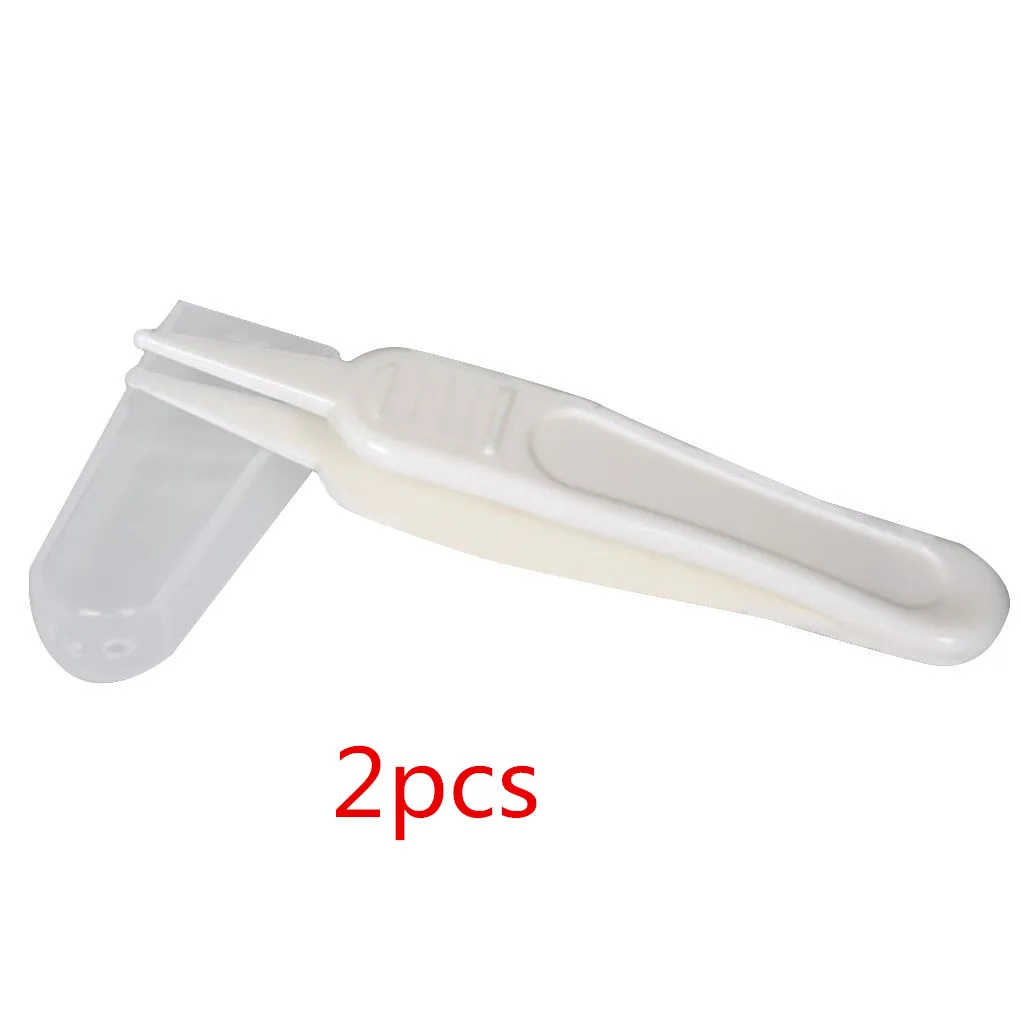 2pcs 1/2/3/4/5 шт. Новая Детская безопасность Пинцет Пластик Пинцет ушной нос уши грязный уходу за ребенком - Цвет: 2pcs