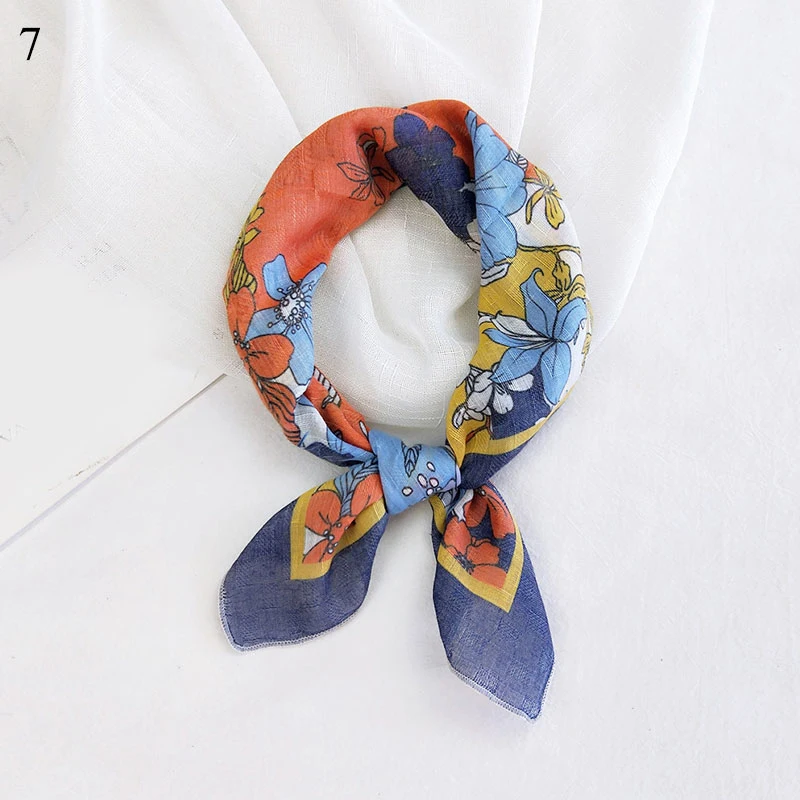 

High quality Headtie Square scarf Womens Bandana Korea Style Headwear Hair Band Scarf Neck Wrist Wrap Band #58*58