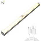 Светодиодный датчик ночник беспроводной затемнение USB свет шкафа Спальня гостиная коридор датчик движения настенный светильник