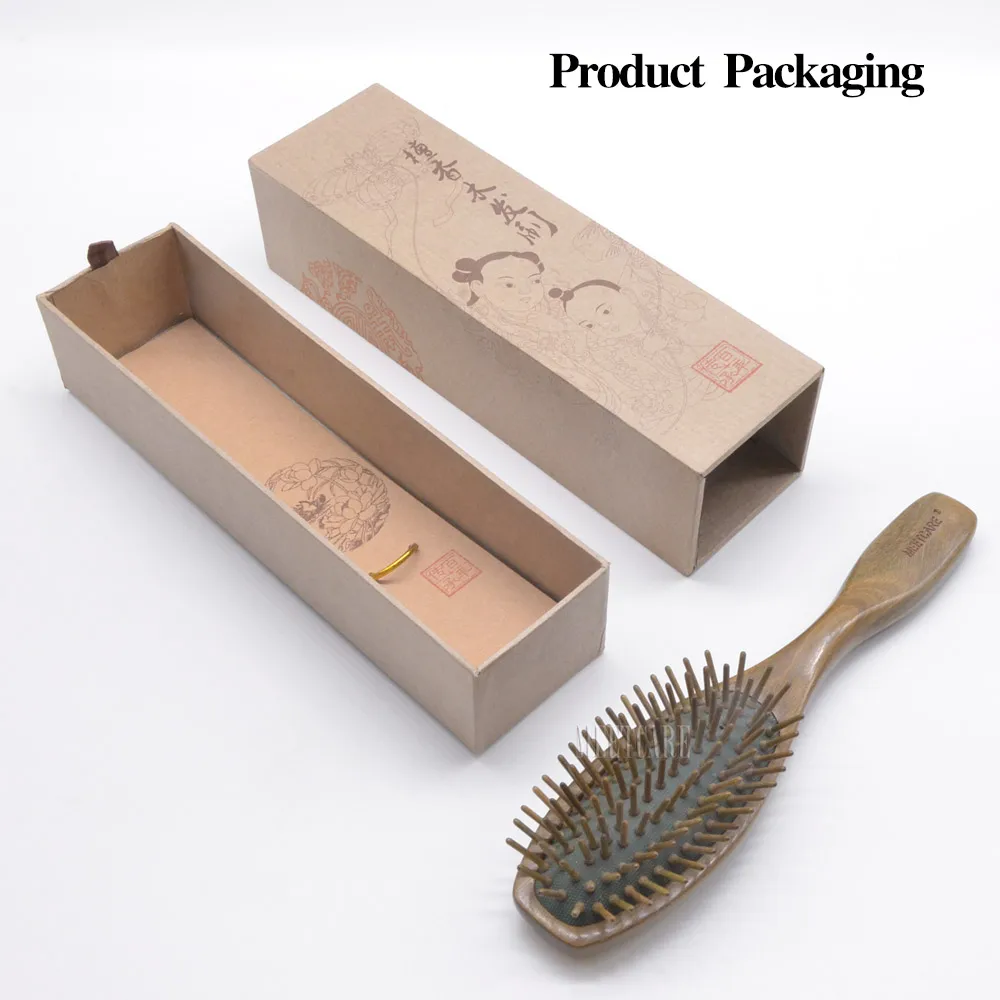 Расческа для массажа головы профессиональный уход за волосами зеленая