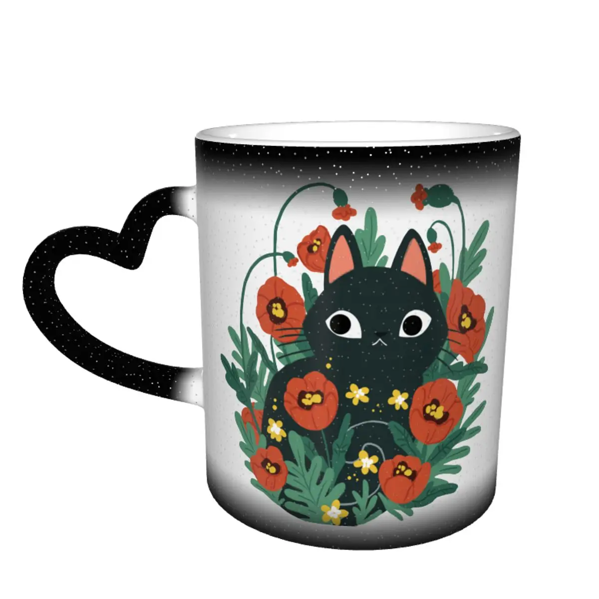 

Cat Mug That Changes Color Wholesale Mug Novelty Pottery Cereal Cups