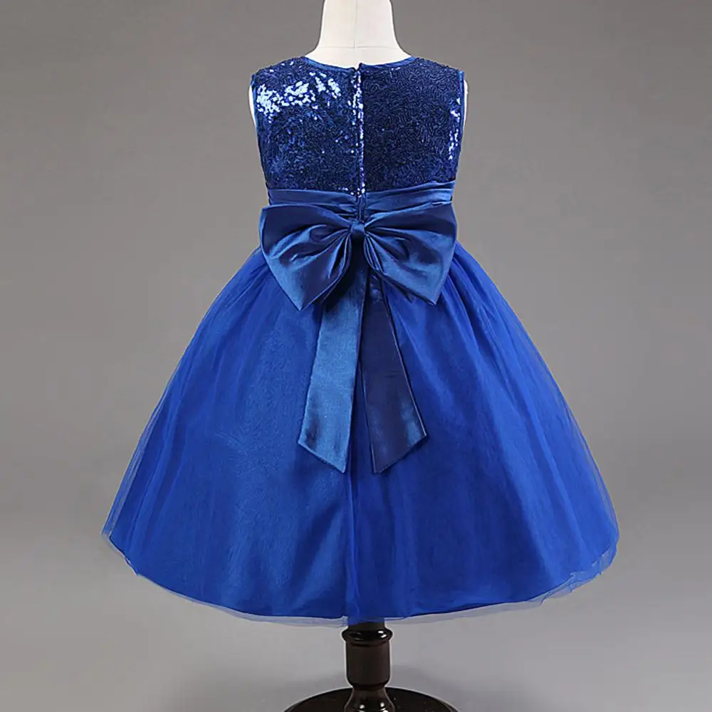 Летние платья для девочек платье принцессы с блестками праздничная одежда