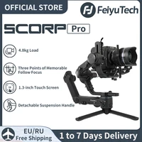 feiyutech feiyu scorp pro 3 axis camera gimbal stabilizer handle grip display screen for dslr camera sonycanon with remote pole