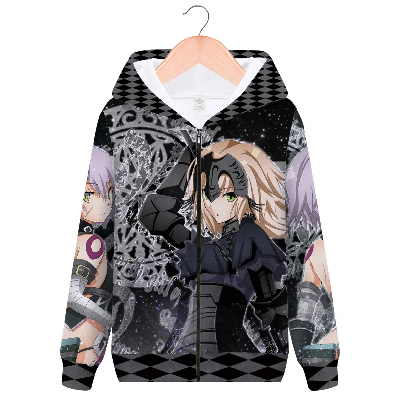 Fate/Stay Night Saber Altria Pendragon Jeanne d'Arc куртка для косплейный костюм с капюшоном для мужчин и женщин свитшот на молнии с капюшоном уличная