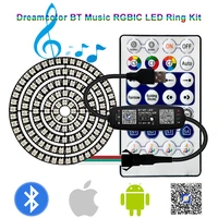 ws2812b individually addressable led ring 5050 rgb with usb 28keys bluetooth music controller kit buiit in 816243545 pixels