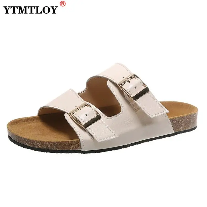 

Шлепанцы мужские кожаные, с двумя пряжками, Размеры 35-43