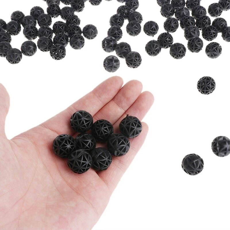 100 шт 16 мм био шары для аквариума фильтр Медиа Мокрый Сухой Koi Аквариум Пруд набор