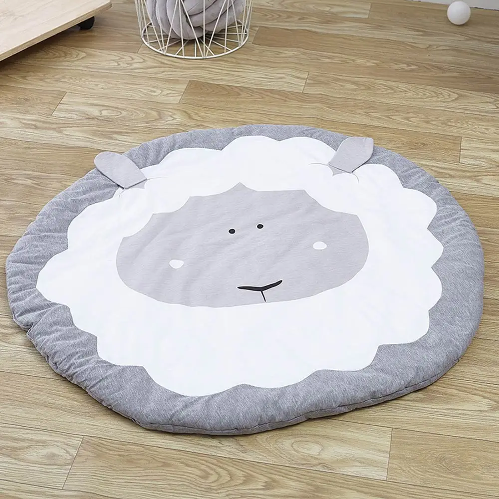 Мультяшный круглый игровой коврик детский ползающий Милые Животные Овцы