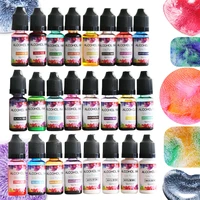10ml epoxy resin diffusion pigment resin pigment alcohol ink liquid colorant dye diffusion ink for epoxy dyeing jewelry making