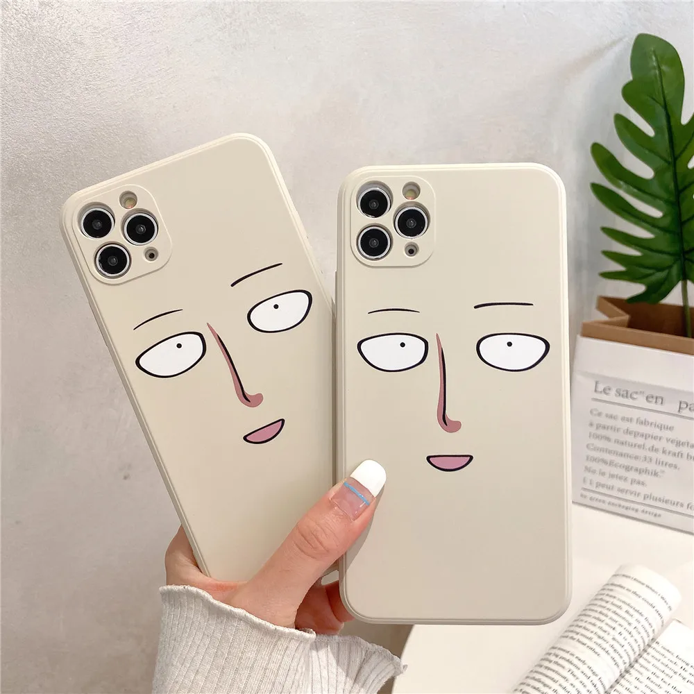 Чехол для телефона с японским аниме один удар-человек Сайтама iPhone 7 8 SE 11 Pro X XS Max XR