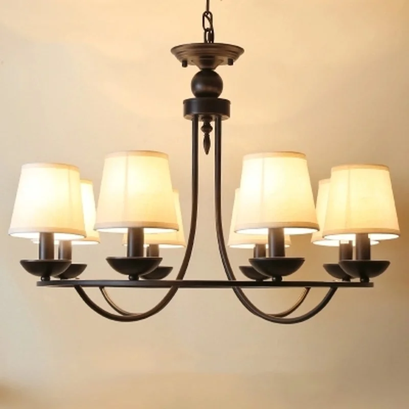 Современные Люстры для гостиной Потолочная светодиодная железная люстра