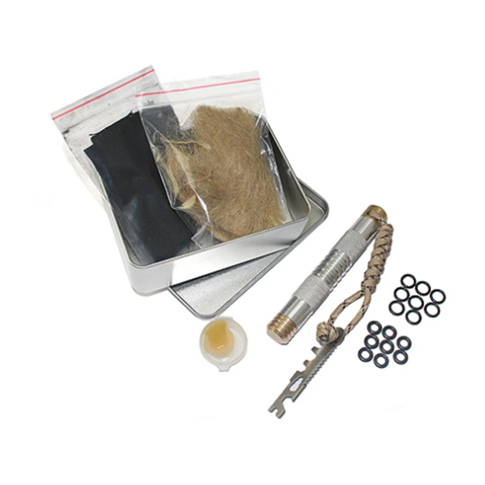 Portable Outdoor Camping Piston Fire Starter Tube Emergency Survival Tools | Спорт и развлечения