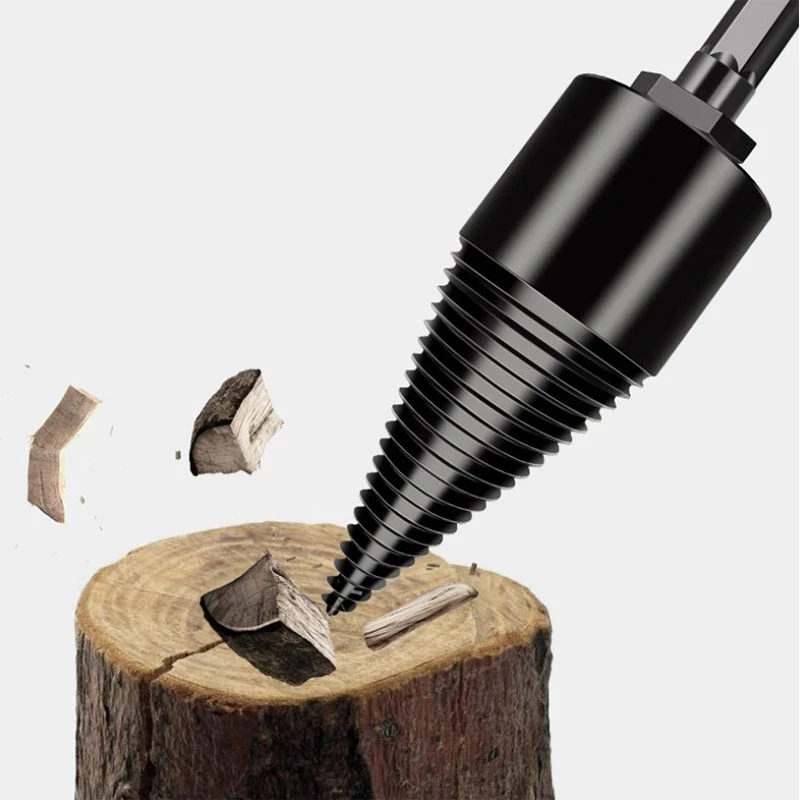Firewood Chop Wood Drill Bit Splitting Tool Splitting Cone Log Splitters Wood Breaking machine Wood breaker Firewood chopper